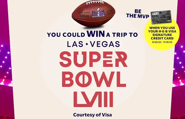 VISA Be the MVP Sweepstakes: Win a Trip to Las Vegas Super Bowl LVIII, Smart TV & More