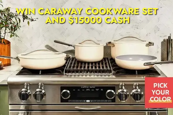 BHG Cookware Sweepstakes: Win $15000 Cash and Caraway Cookware Set!
