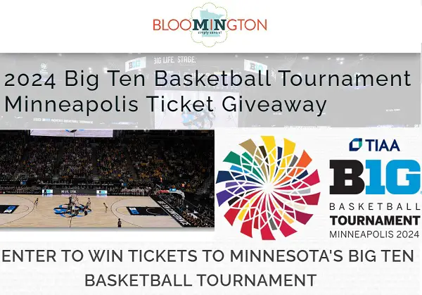 2024 Big Ten Basketball Tournament Ticket Giveaway Sweepstakes