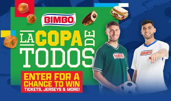 Bimbo La Copa de Todos Instant Win Game: Win Soccer Game Tickets & More (450+ Prizes)