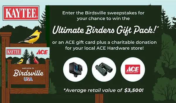 Birdsville Sweepstakes: Win Free Camping Kit & Ace Hardware Gift Cards up to $500