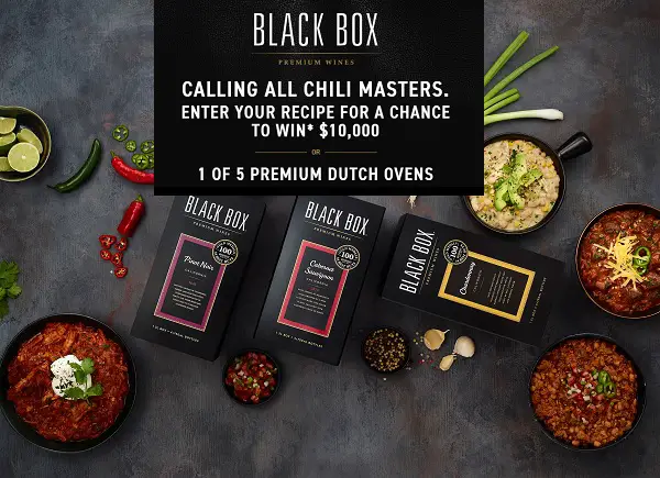 Black Box Chili Contest: Win $10,000 Free Cash Prize & Cast Iron Dutch Ovens