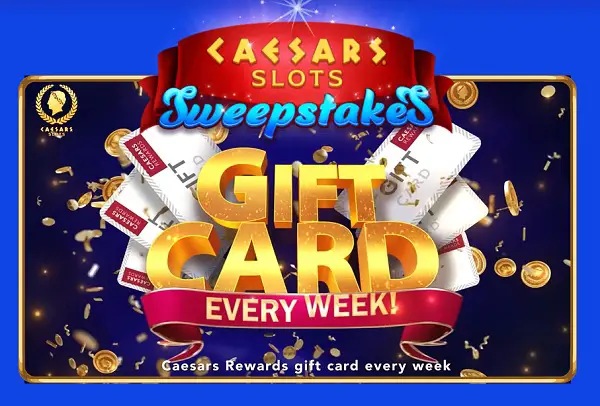 Playtika Caesars Games Sweepstakes: Win $2,500 Gift Cards (Weekly Prizes)