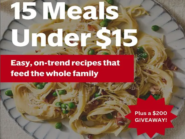 Campbell's 15 Under $15 Giveaway: Win $200 Instacart Gift Card (5 Winners)