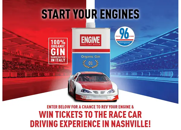 Engine Gin Car Racing Experience Giveaway: Win Race Tickets, Free Merchandise & More