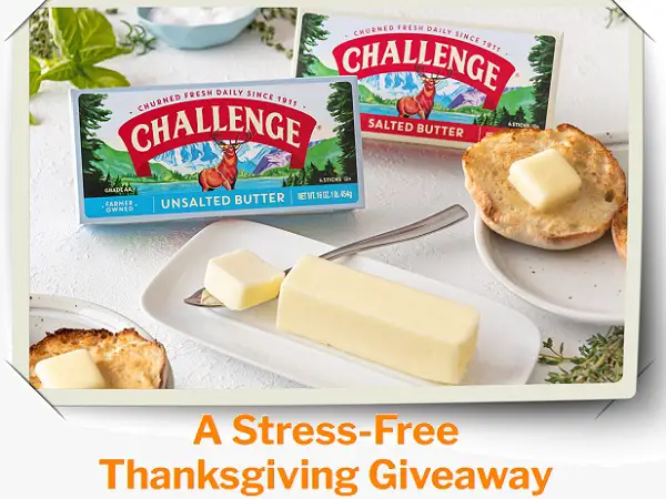 Challenge Butter Thanksgiving Giveaway 2023 (10 Winners)