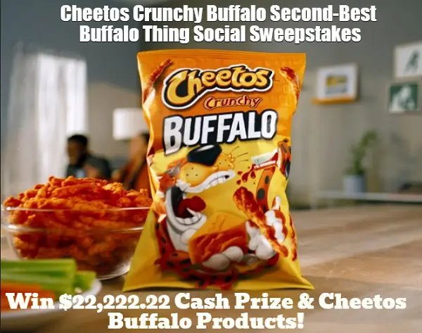Cheetos Buffalo Cash Giveaway: Win $22,222.22 Cash Prize & Free Products
