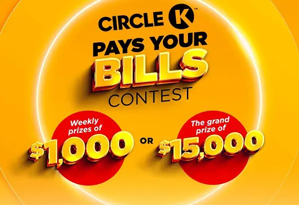 Circle K Cash Giveaway: Win Cash Prizes up to $15,000 (9 Winners)