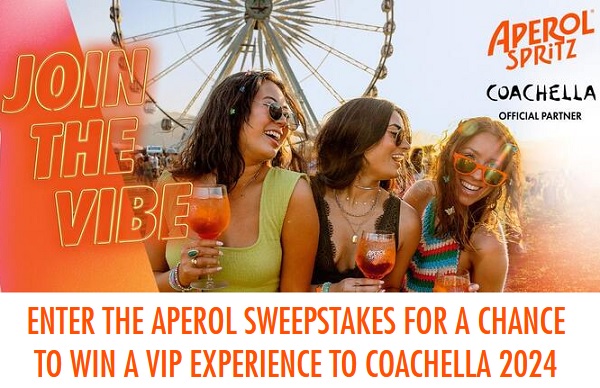 Aperol Coachella 2024 Experience Giveaway
