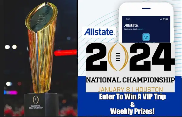 Allstate College Football 2024 Trip Giveaway: Win a Trip, Free Yeti Coolers & More (Weekly Prizes)