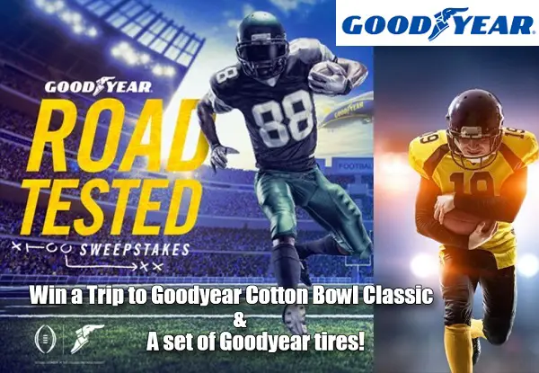 2023 Goodyear College Football Trip Giveaway: Win Tickets to Cotton Bowl & Free Tires