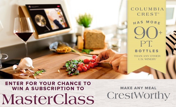Columbia Crest MasterClass Subscription Giveaway (50 Winners)