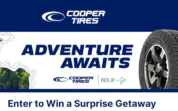 Cooper Adventure Awaits Road Trip Giveaway: Win a Pack Up & Go Trip & $1,000 Visa Gift Card