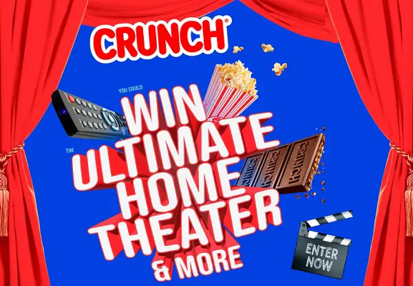 Crunch Movie Night Giveaway: Win Ultimate Home Theatre or 3000+ Instant Win Prizes!