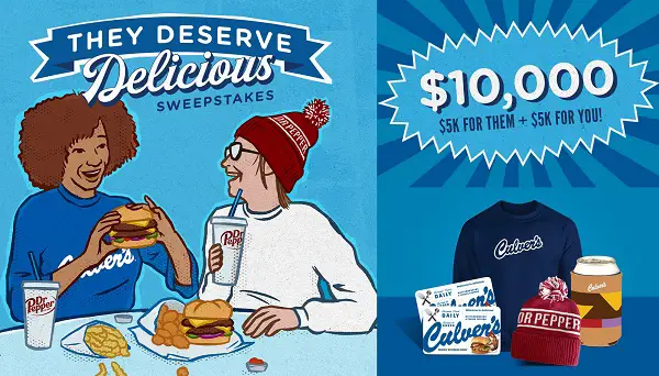 Culver's They Deserve Delicious Sweepstakes: Win Real Cash or Daily Prizes!