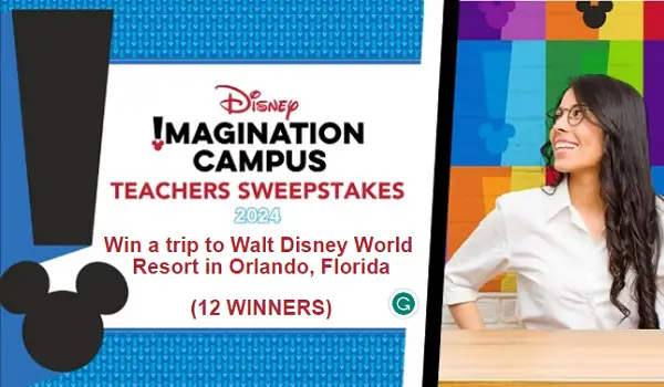 Disney Imagination Campus Teachers Sweepstakes: Win Trip to Walt Disney World Resort (12 Winners)