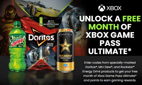 Doritos Dew Rockstar Giveaway: Win a Free Month of Xbox Game Pass! (Weekly Winners)