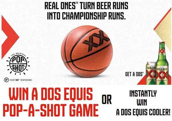 Dos Equis Pop-A-Shot Instant Win Free Basketball Game Machine & Coolers Giveaway