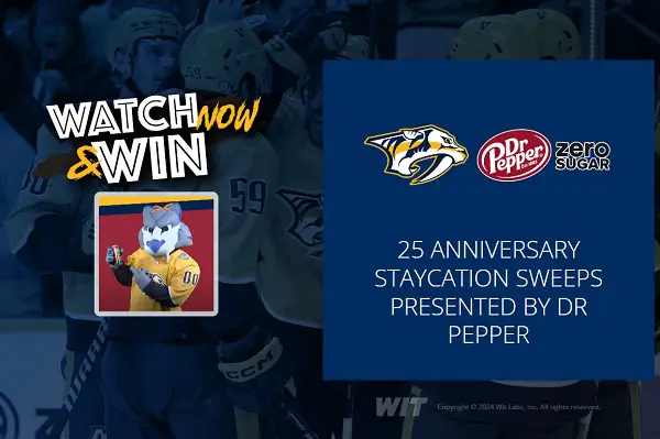 Nashville Predators & Dr Pepper Giveaway: Win Tickets, Free Staycation & More