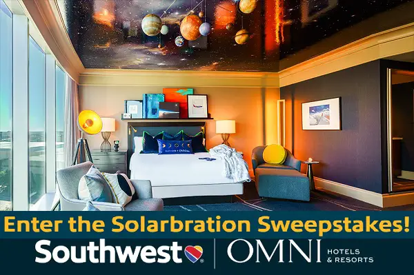 Southwest Airlines Eclipse Sweepstakes: Win a Trip to View Solar Eclipse (2 Winners)