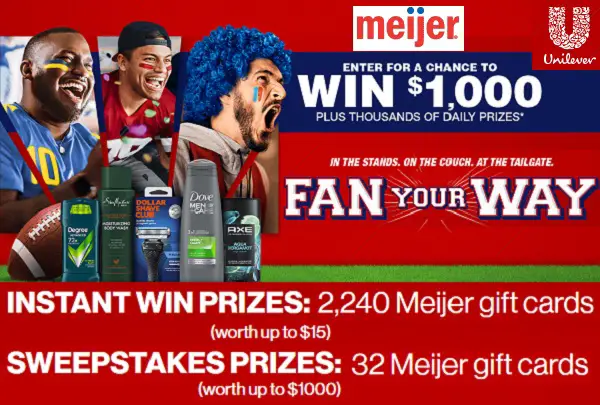 Fan Your Way to Win Meijer Instant Win Game & Sweepstakes (2,000+ Winners)