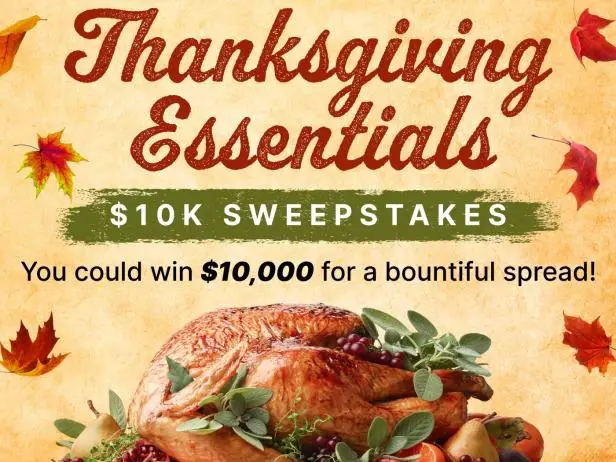 Food Network Thanksgiving Essentials Giveaway: Win $10000 Cash