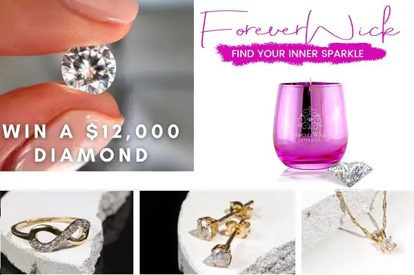 Forever Wick Candle Diamond Jewelry Giveaway (10+ Prizes)