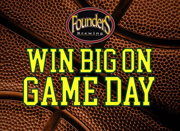 Founders Win on Game Day Basketball Giveaway: Instant Win $400 Stubhub Gift Cards