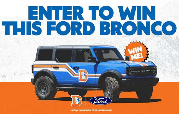 Win a Ford Bronco at the Denver Broncos Final Home Game