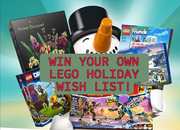 Lego Holiday Wish List Sweepstakes: Win $1000 Worth of Free Lego Products! (6 Winners)
