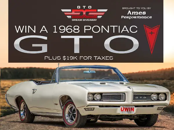 Win Cash $50K or Free Pontiac GTO Car Giveaway