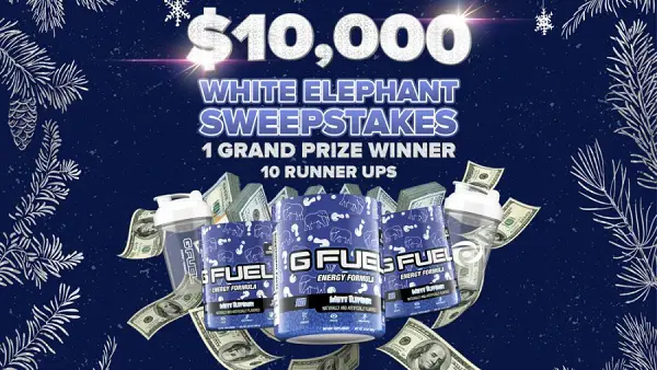 GFuel $10K Cash Giveaway: Win Legit Real Cash & Free GFuel Energy Drinks for a Year