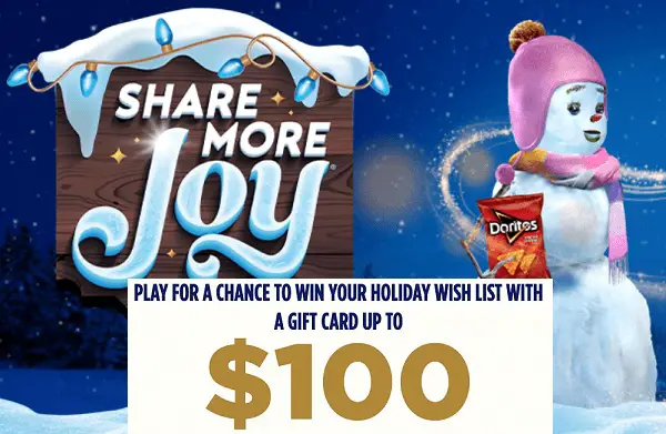 Pepsi Share More Joy Instant Win Game: Win $100 Pre-Paid Debit Card (100 Winners)