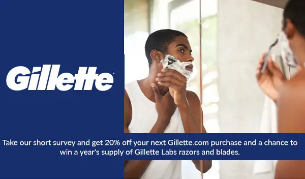 Gillette Labs Survey Sweepstakes: Win Free Gillette Razors & Blades for a Year or More