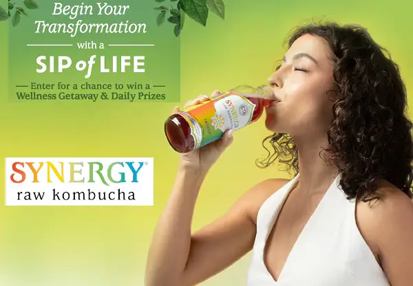 GT’S Living Foods Synergy Giveaway: Win a Trip & Free Raw Kombucha Bottles