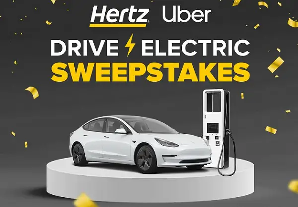 Hertz Drive Electric Sweepstakes: Win Free 1-year EV rental + $25000 Cash!