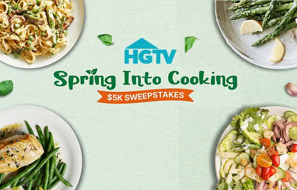 HGTV Spring into Cooking $5k Giveaway 2024