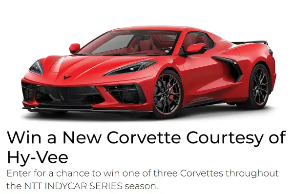 Hy-Vee Car Giveaway: Win Chevrolet Corvette Prizes (3 Winners)
