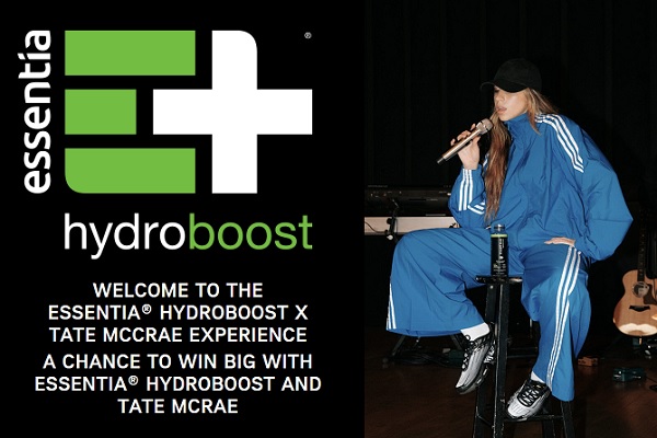 Essentia Hydroboost VIP Tate McRae Concert Experience Giveaway