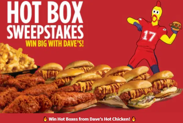 iHeartRadio Dave’s Hot Chicken Sweepstakes – Win Free Dave’s Hot Chicken for a Year!