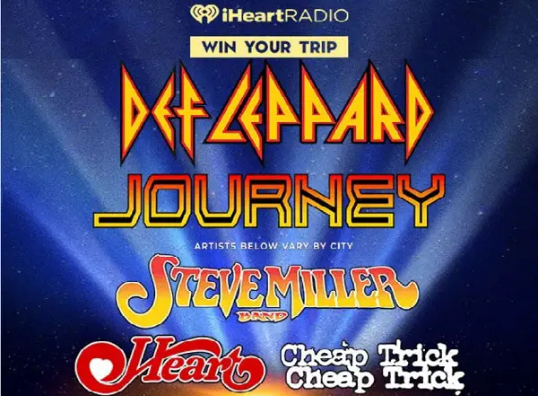 iHeartRadio Concert Trip Giveaway: Win a Trip & Meet & Greet with Def Leppard & Journey Band