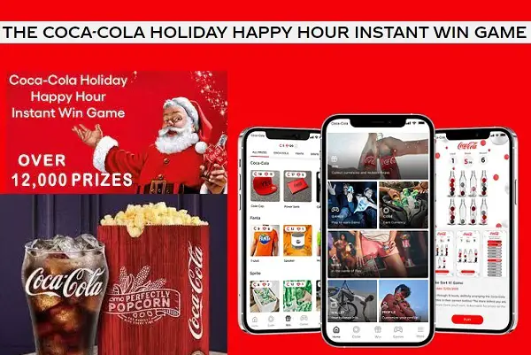 Coca Cola Happy Hour Instant Prize Win Holiday Giveaway (70,000+ Prizes)
