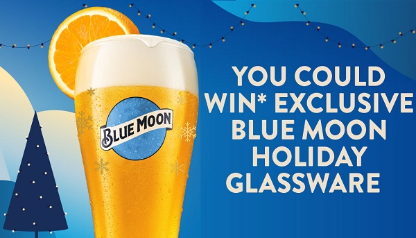 Blue Moon Holiday Giveaway: Instant Win Free Glassware (100+ Winners)