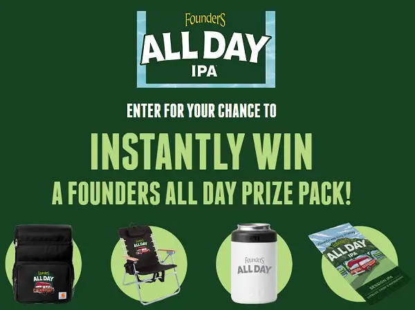 Founders Brewing Instant Win Prize Giveaway (762 Winners)