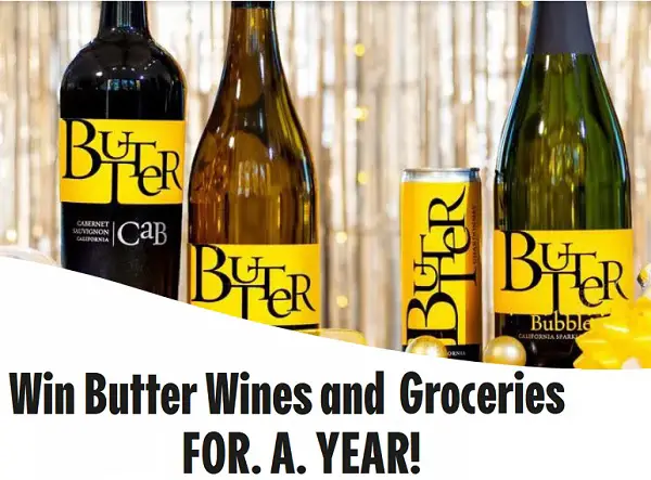Jam Cellars Butter Gift Sweepstakes: Win Butter Wines and Free Groceries for A Year!