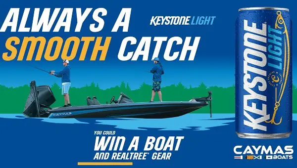 Keystone Light Fishing Giveaway: Instant Win Free Boat, Fishing Gear & Merchandise