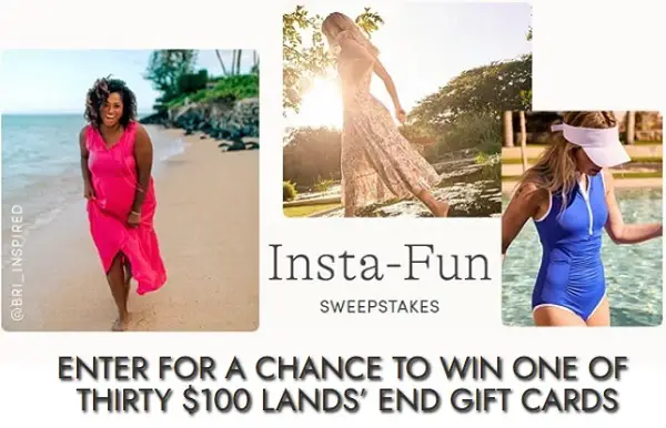 Win $100 Lands’ End Gift Cards (30 Winners)