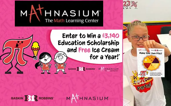 Mathnasium Baskin-Robbins Free Ice Cream for a Year & $3,140 Scholarship Giveaway