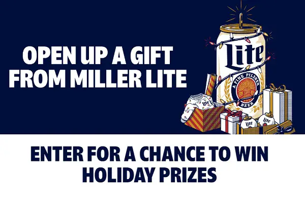Miller Lite Holiday Giveaway: Instant Win LED Lights, Knit Sweaters, Beanies, Free Beers & More