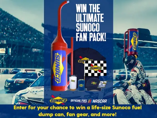 Sunoco Nascar Giveaway: Win Sunoco Fuel Can, Free Merchandise & Fan Gear